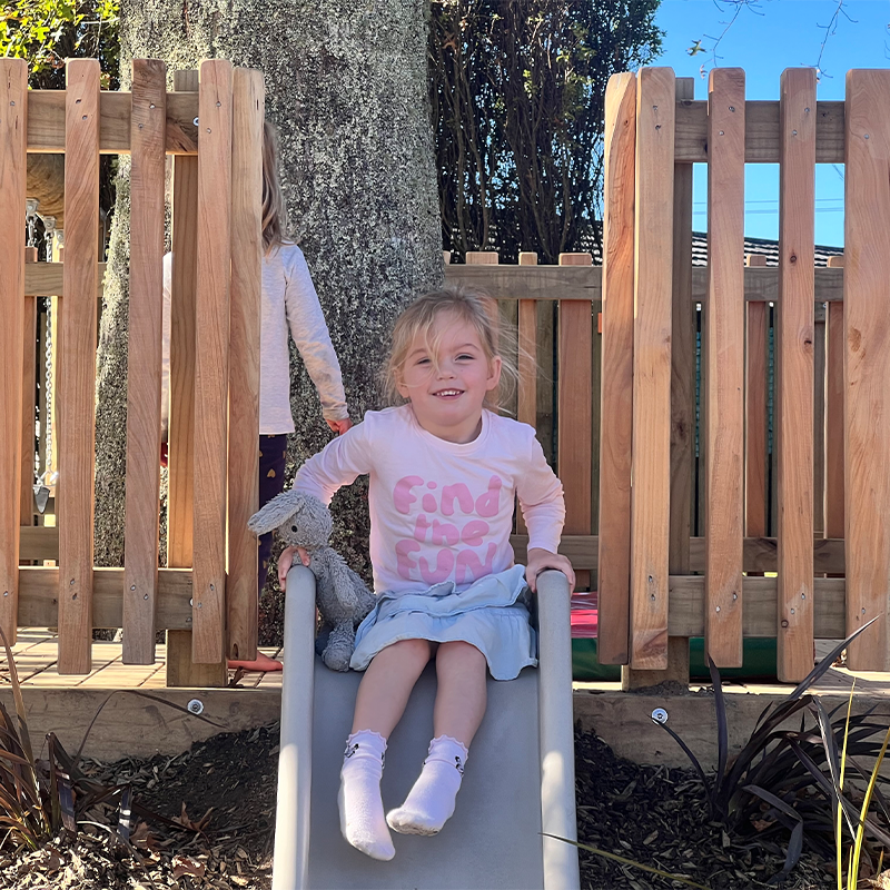 Playground Design Mistakes - Girl on a slide