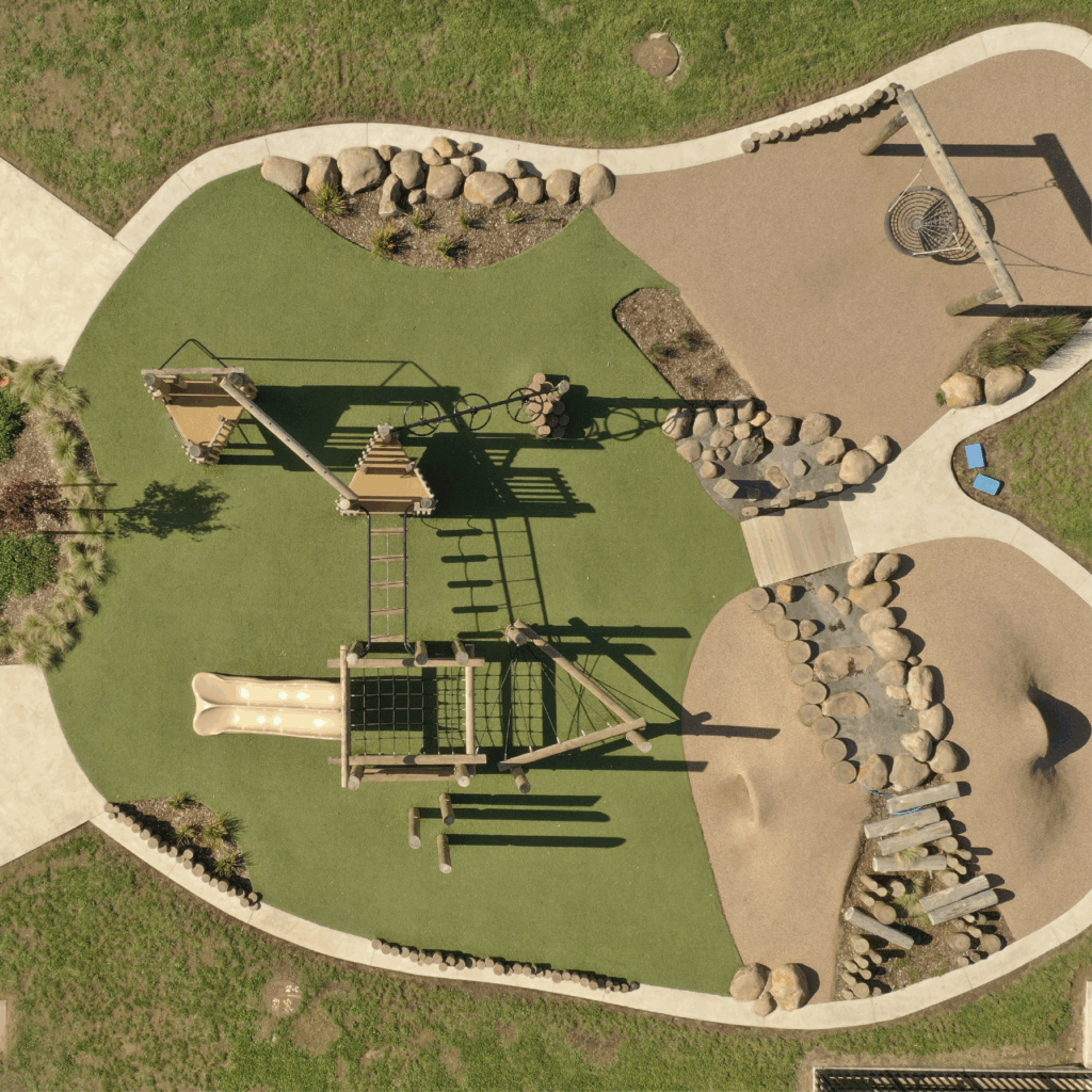 Birds eye view of Pokeno Playground