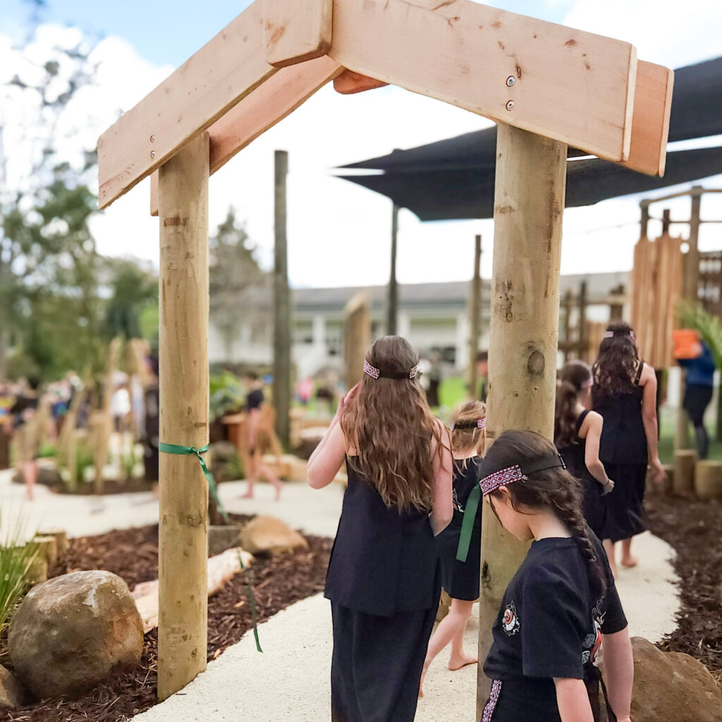Maori playground archway